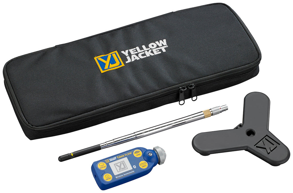 Yellow Jacket 67069 YJACK FLOW™ Smart Wireless Anemometer HVAC Airflow Tool Kit