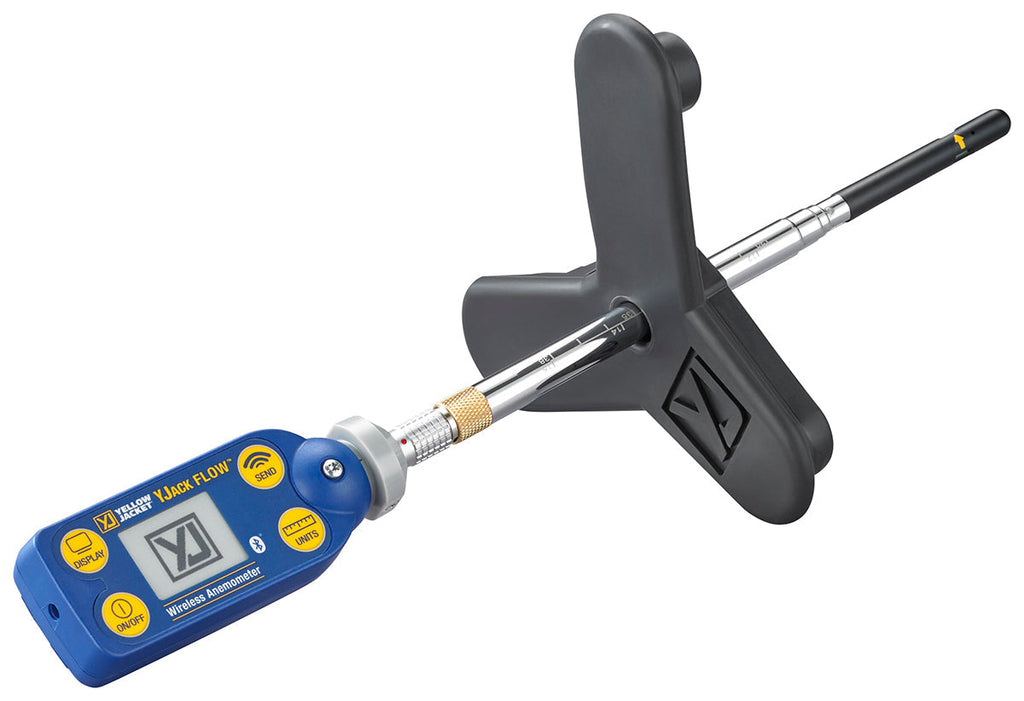 Yellow Jacket 67069 YJACK FLOW™ Smart Wireless Anemometer HVAC Airflow Tool Kit
