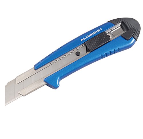 Tajima AC-700B Rock Hard Aluminist® 1-inch Blue Utility Knife with Auto Blade Lock