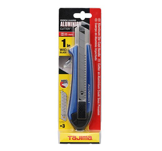 Tajima AC-700B Rock Hard Aluminist® 1-inch Blue Utility Knife with Auto Blade Lock