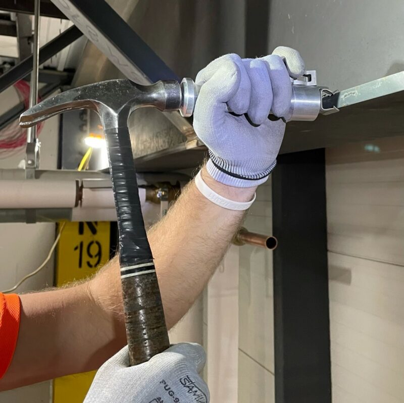 Rack-A-Tiers 54100 Magnetic Clip Whacker Beam Clamp Installation Tool