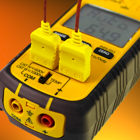 UEi DL589 600A True-RMS Clamp Meter: DC Amps, Inrush, Magnetic Mount