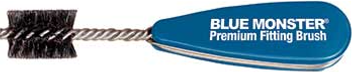 Blue Monster 1/2" Heavy-Duty Plumbing Brush for Durable Pipe Cleaning
