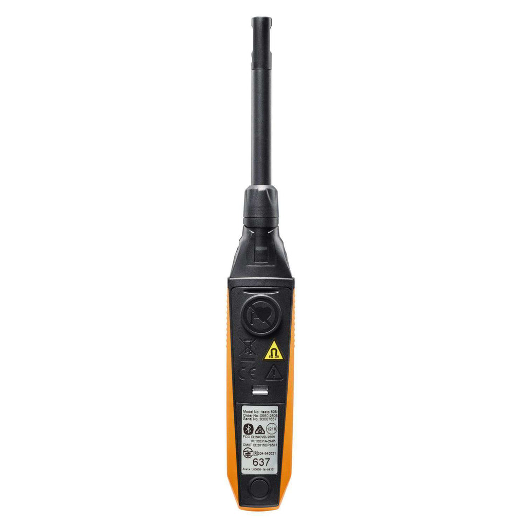 Testo 605i 2nd Gen Smart Thermohygrometer Probe for HVAC Humidity & Temp