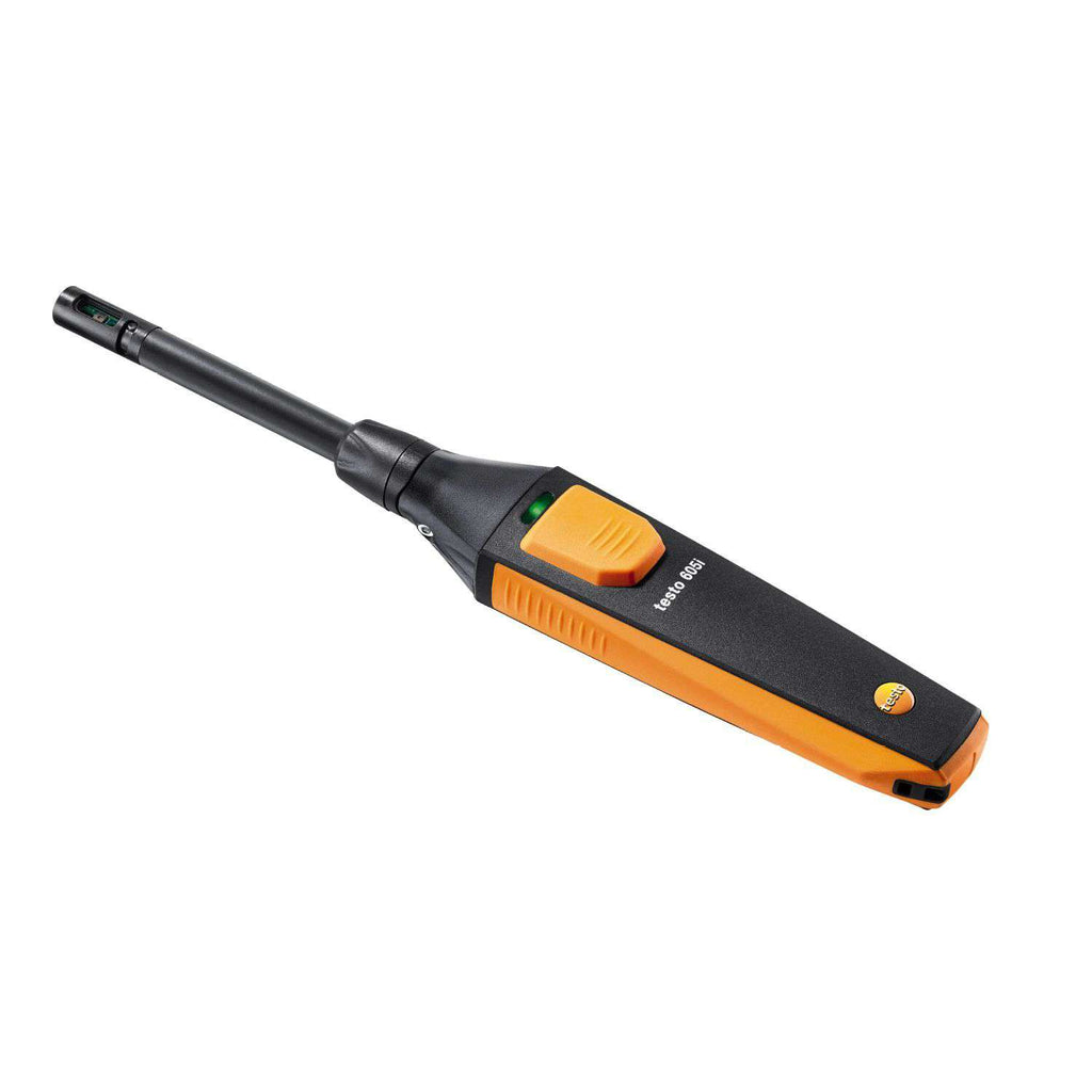 Testo 605i 2nd Gen Smart Thermohygrometer Probe for HVAC Humidity & Temp